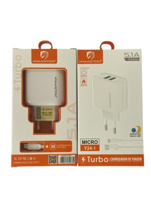 CARREGADOR V8 5.1A Y24-1 H'MASTON