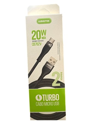 CABO MICRO USB V8 TURBO  20W CB762V (R#)