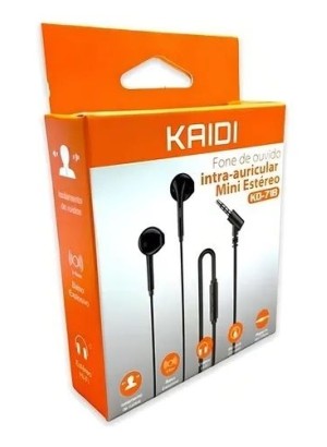 FONE DE OUVIDO COM FIO KAIDI KD-718 (R#)