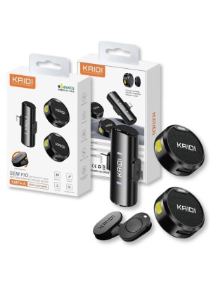 MICROFONE DUPLO DUAL LAPELA KMF4-A (R#)