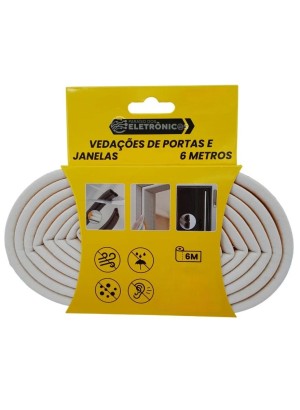 VEDAÇOES DE PORTAS E JANELAS 6M BOM-1327 (R#)