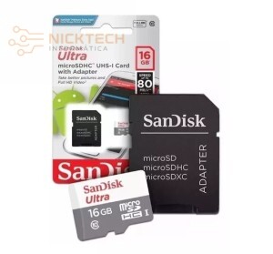 CARTÃO DE MEMORIA 16GB SANDISK ULTRA